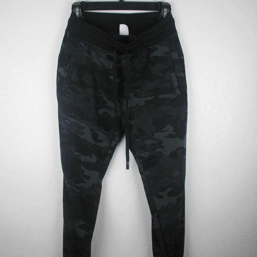 Athletic Works, pants, joggers, women's XS (0-2), black and gray, army print